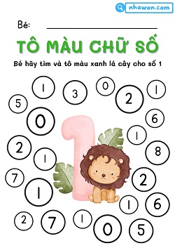 tô màu số 1