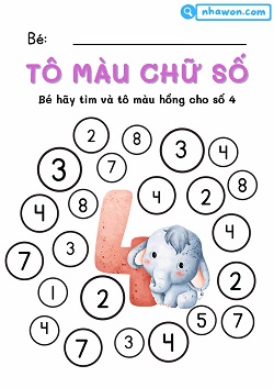 tô màu số 4