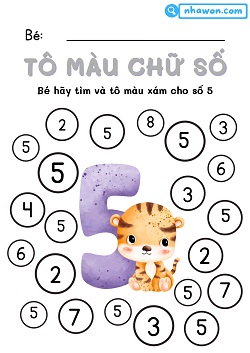 tô màu số 5