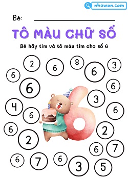 tô màu số 6
