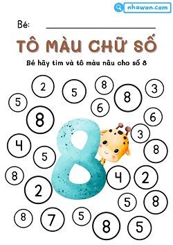 tô màu số 8