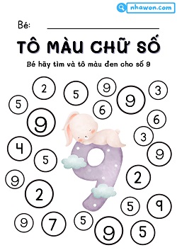 tô màu số 9