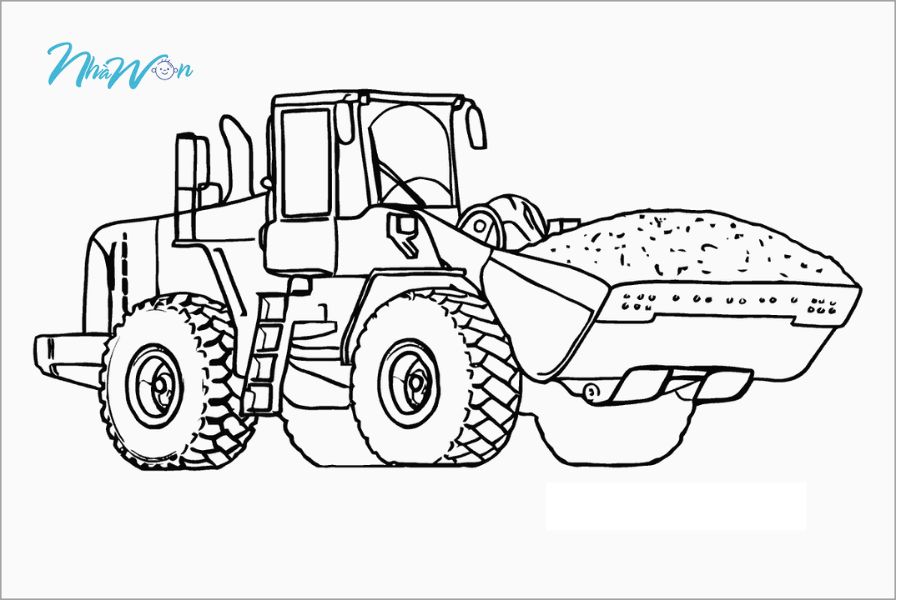 Khám phá bộ tranh tô màu máy xúc - Kích thích sáng tạo và tư duy