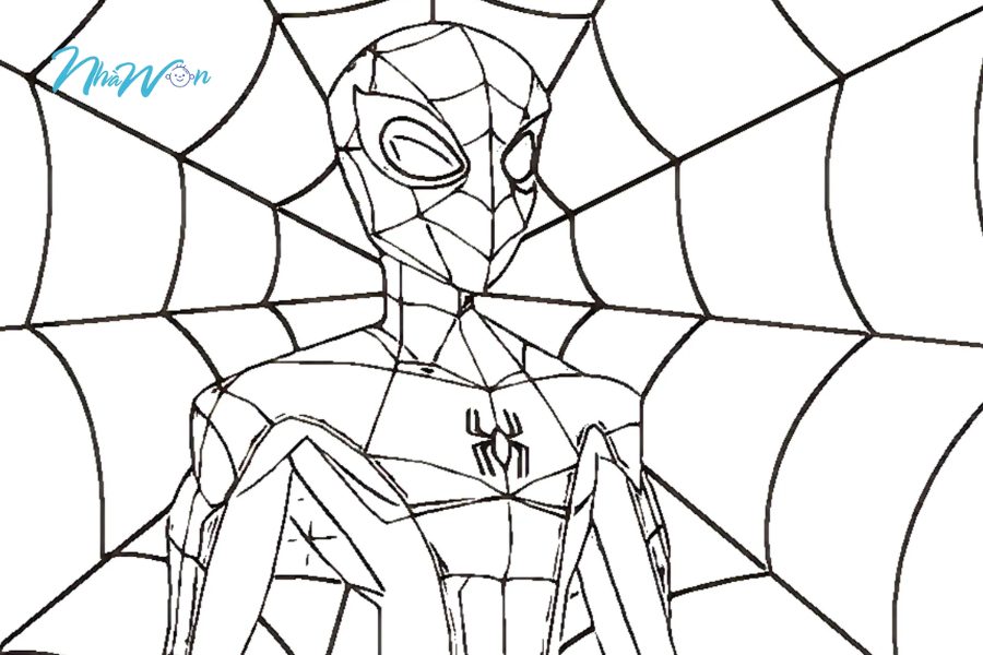 Khám phá thế giới siêu anh hùng đầy màu sắc với tranh tô màu Spider Man