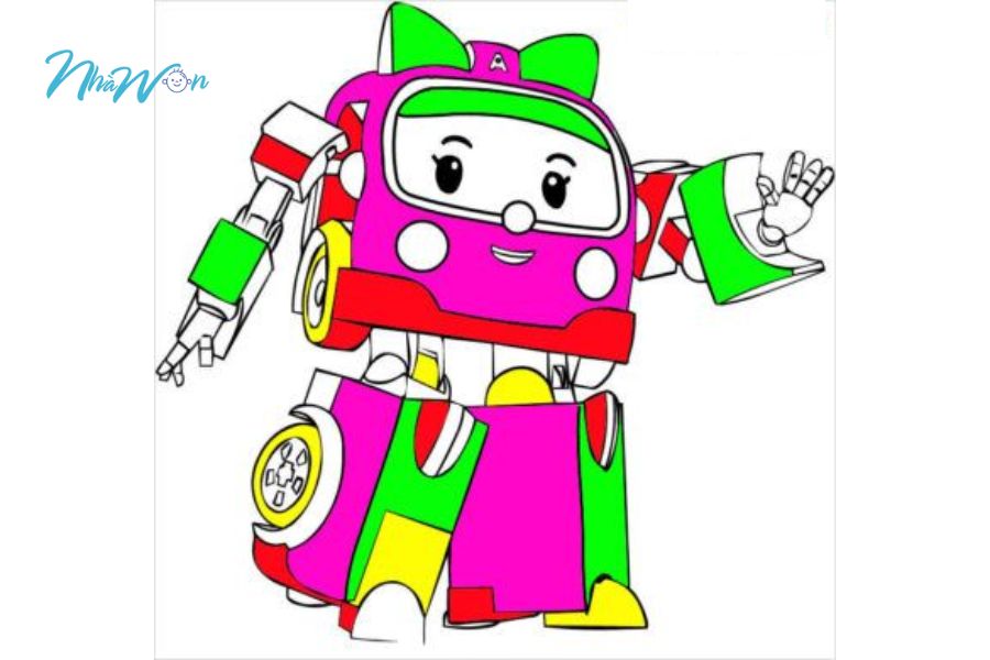Bộ tranh robot tô màu
