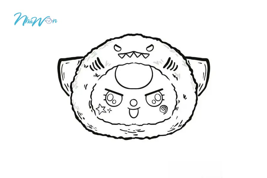 Bộ tranh tô màu cho bé labubu