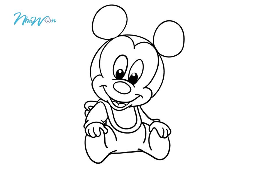 Bộ tranh tô màu chuột mickey