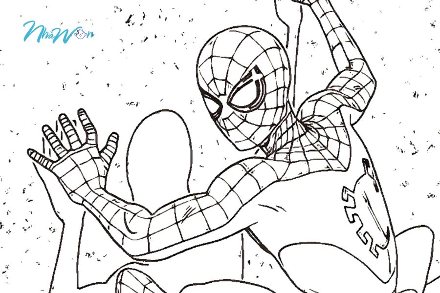 Bộ tranh tô màu spider man