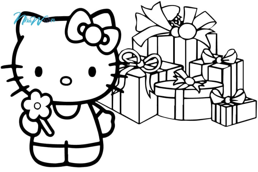 khám phá bộ tranh tô màu hello kitty