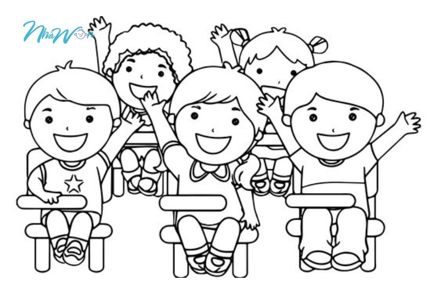 Khám phá bộ tranh tô màu trường mầm non