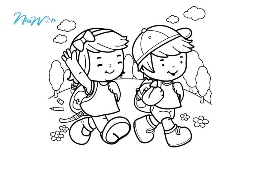 Lợi ích bộ tranh tô màu trường mầm non