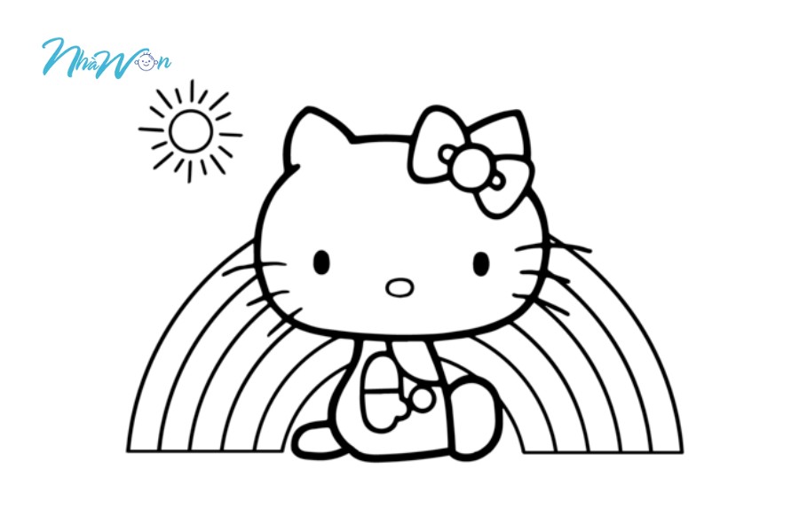 Lợi ích tranh tô màu cho bé hello kitty