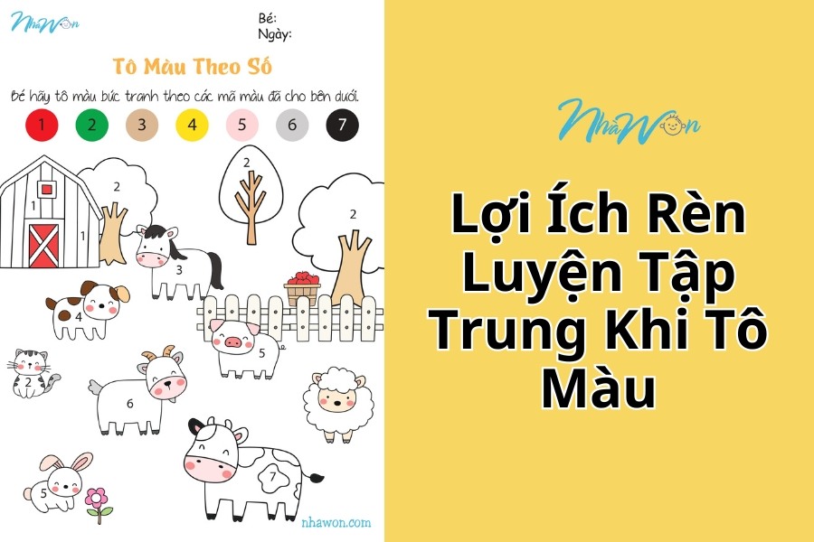 Lợi ích tranh tô màu cho bé 4 tuổi