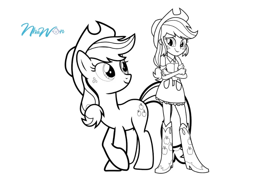 Tham khảo bộ tranh tô màu Pony