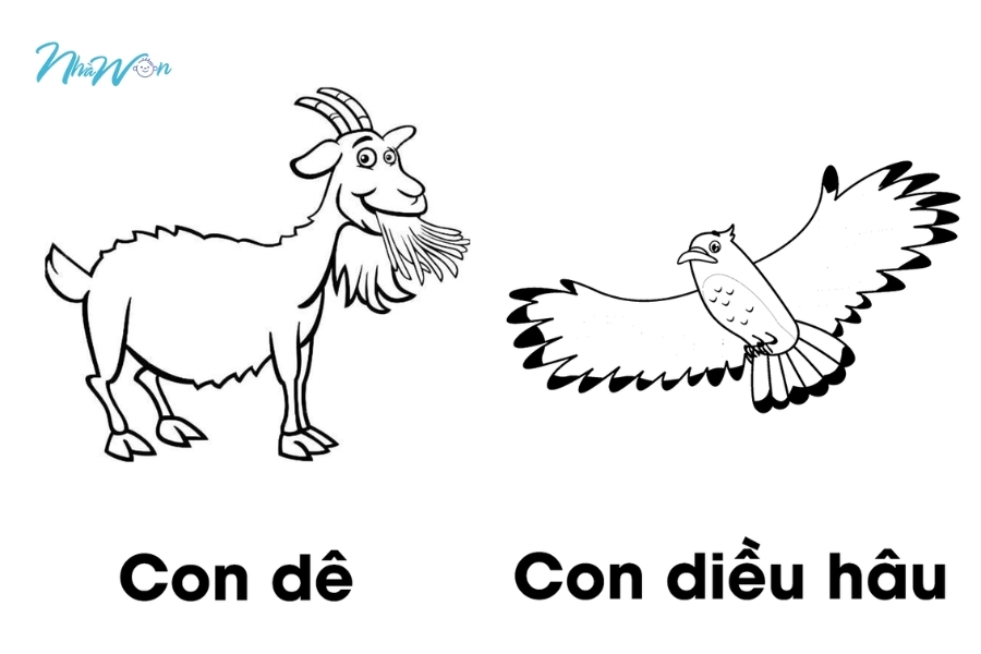 Tranh con vật cho bé từ 3 đến 4 tuổi