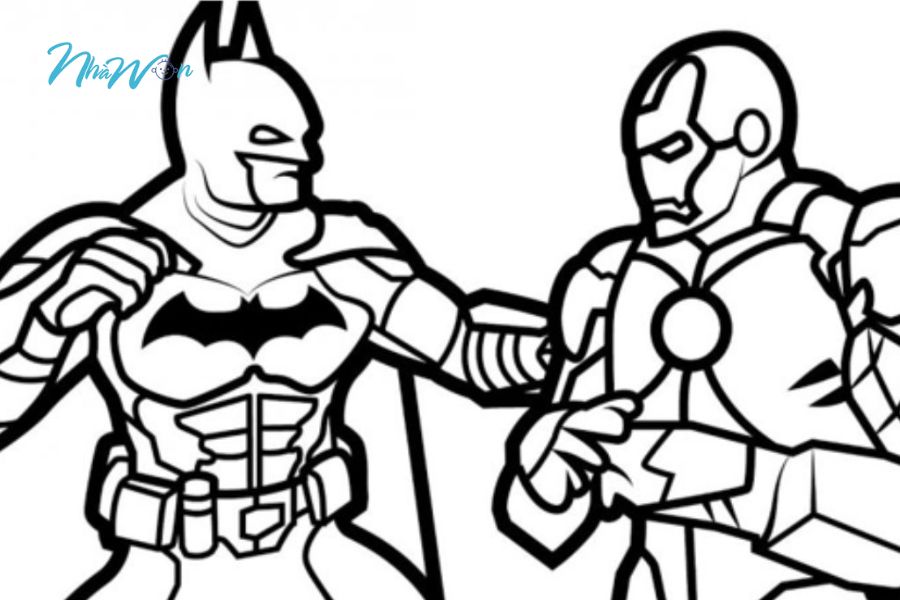 Tranh tô màu batman