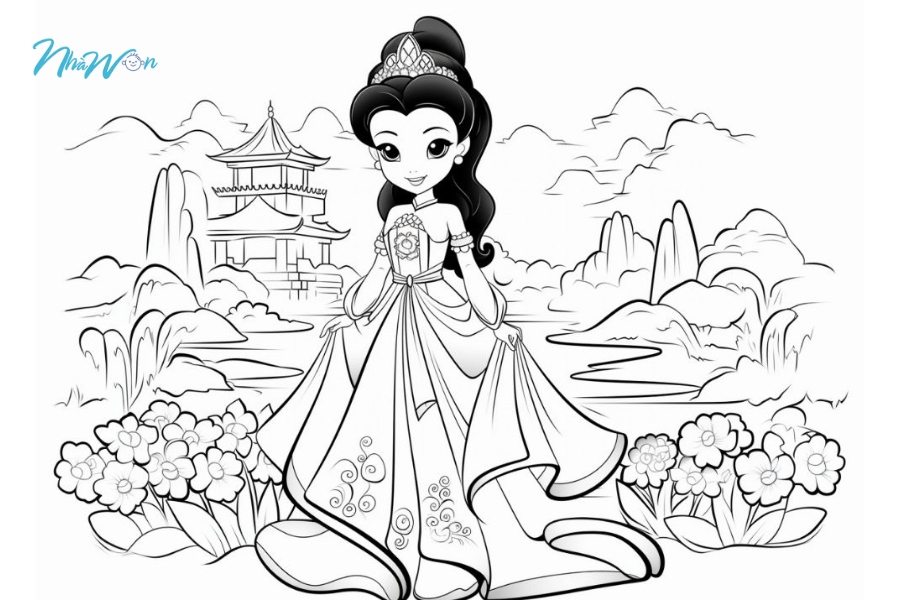 Tranh tô màu cho bé gái 9 tuổi