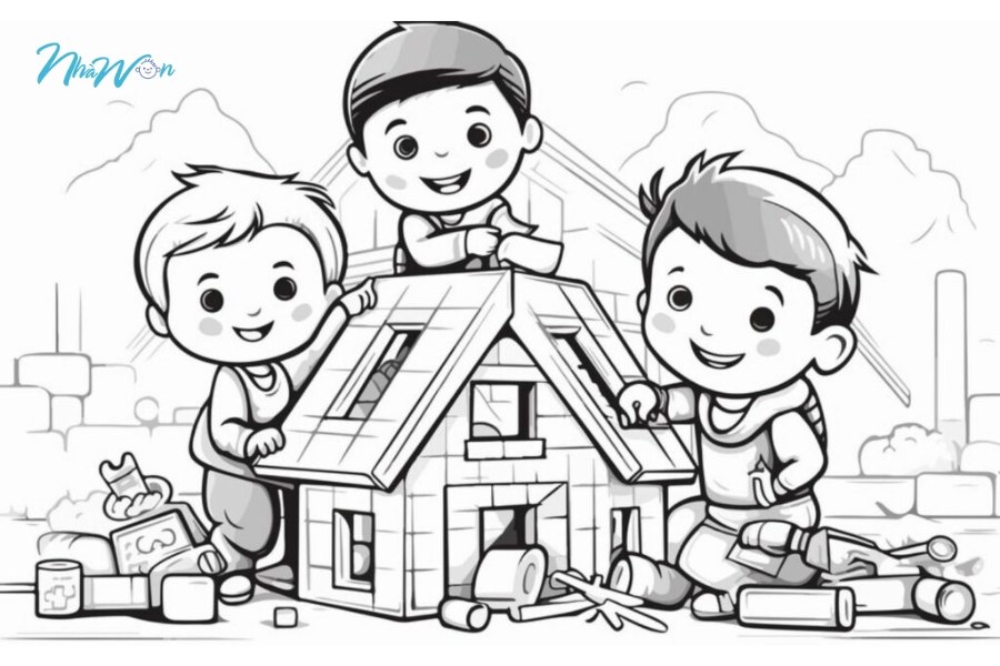 Tranh tô màu học tập cho bé trai 10 tuổi