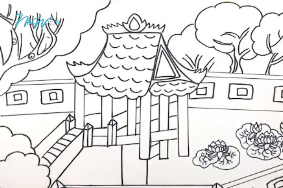 Tranh tô màu lễ hội truyền thống