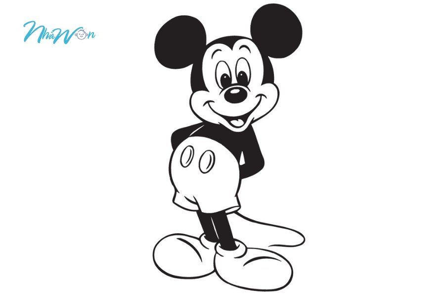 Tranh tô màu mickey 3 tuổi