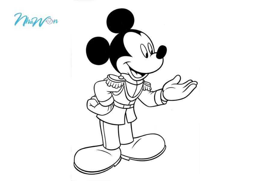 Tranh tô màu mickey 5 tuổi