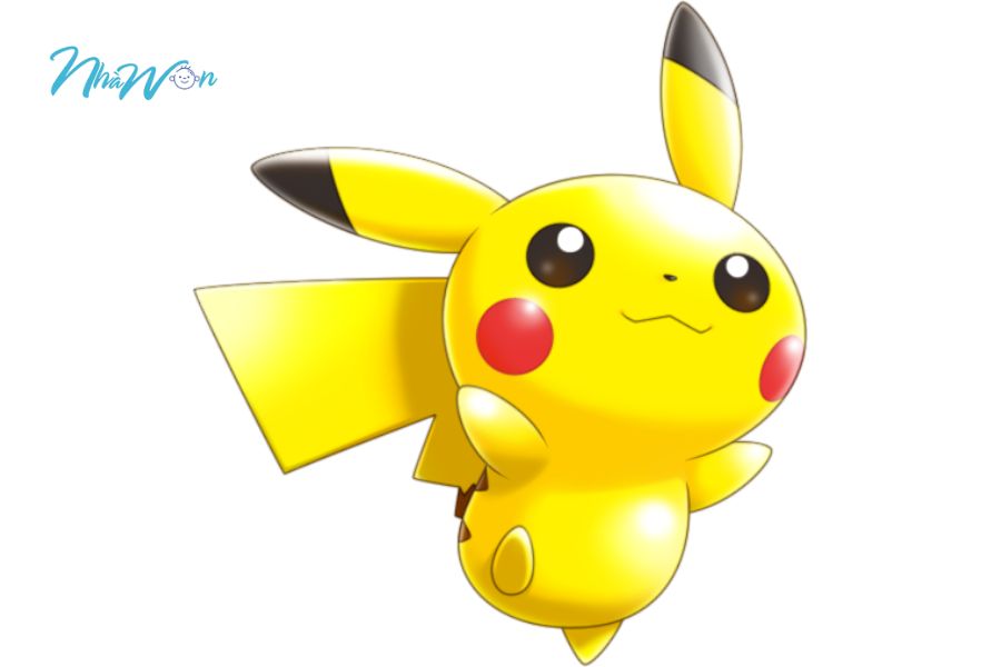 Tranh tô màu pikachu cute