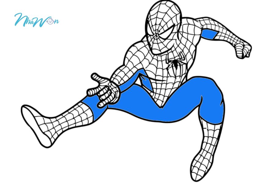 Tranh tô màu spider man 6 tuổi
