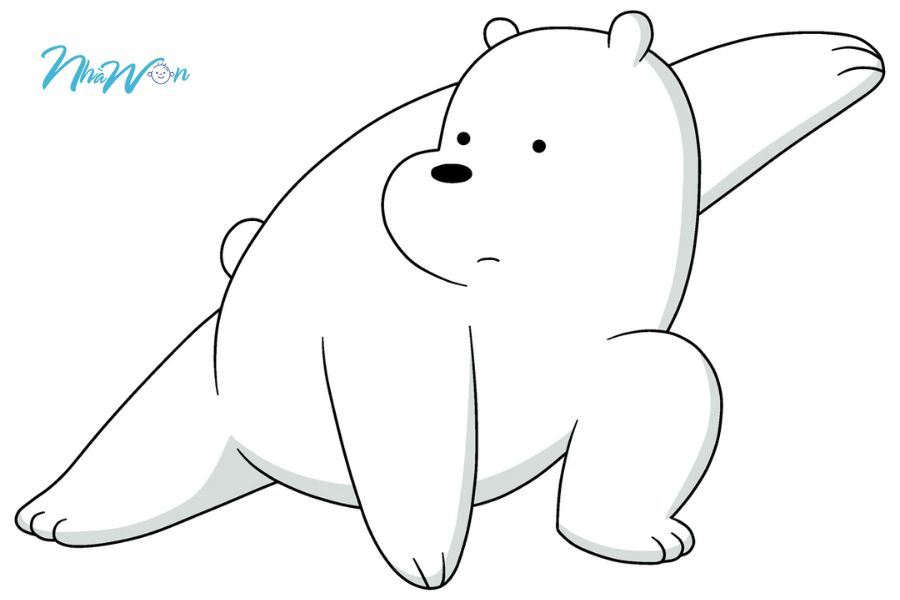 Tranh tô màu web bare bears 2 tuổi